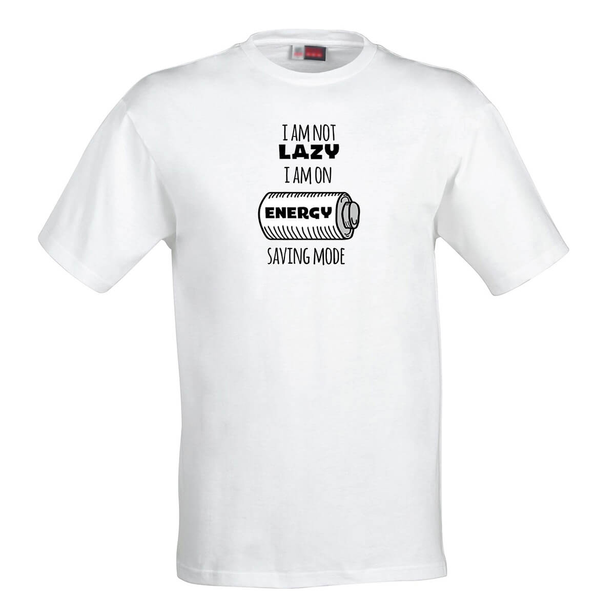 Pánske tričko I am not lazy. I am on energy saving mode - veľkosť S