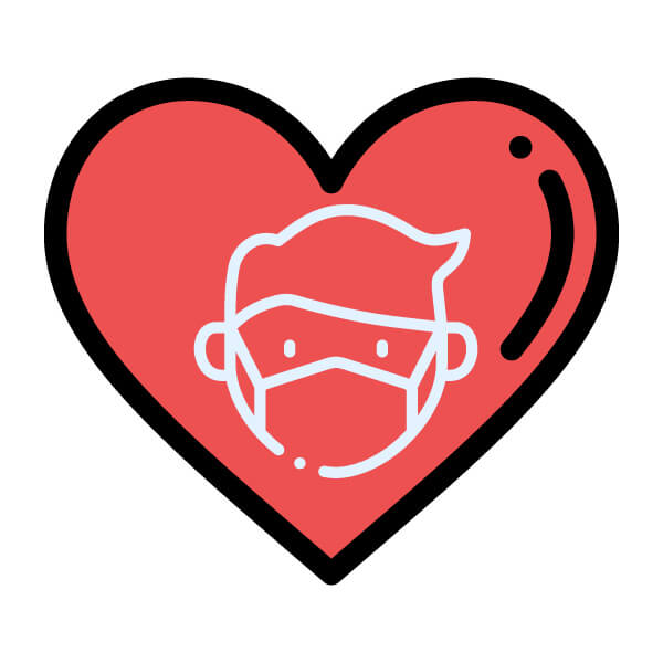 Bavlnené rúško pre nemocnice  (biele/čierne, pre deti/pre dospelých)