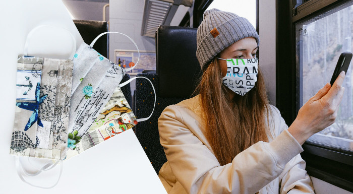 Bavlnené rúška s plieškom na nose