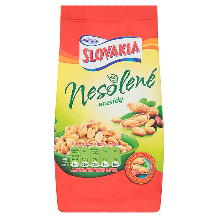 Slovakia Arašidy nesolené 400 g