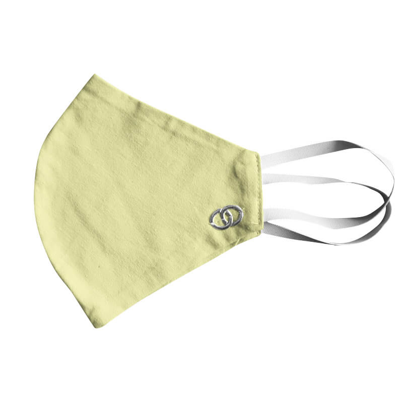 Bavlnené rúško - maska žltá