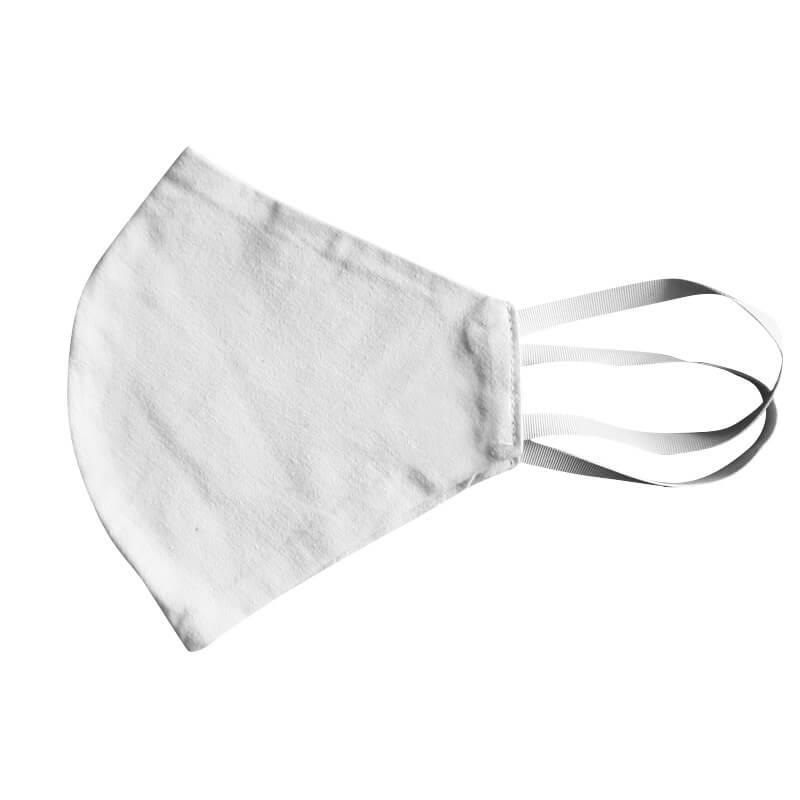 Bavlnené rúško - maska biela