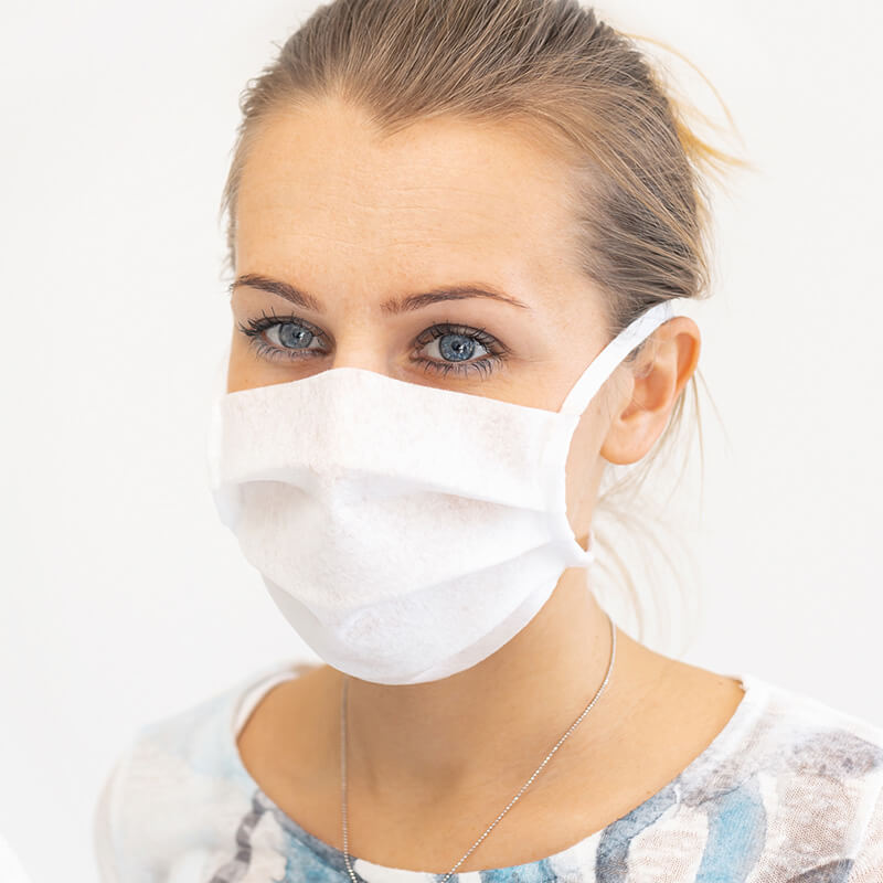 Ochranné rúško biele