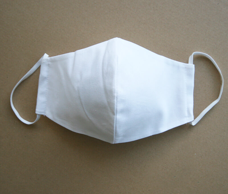 Bavlnené rúško- biela maska