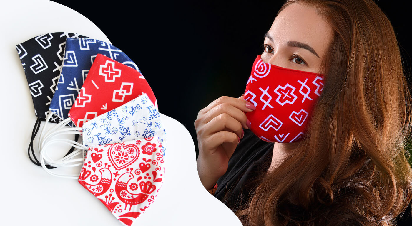 Ľudové rúška pre dámy i pánov