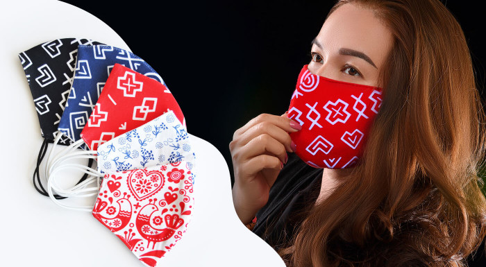 Ľudové rúška pre dámy i pánov