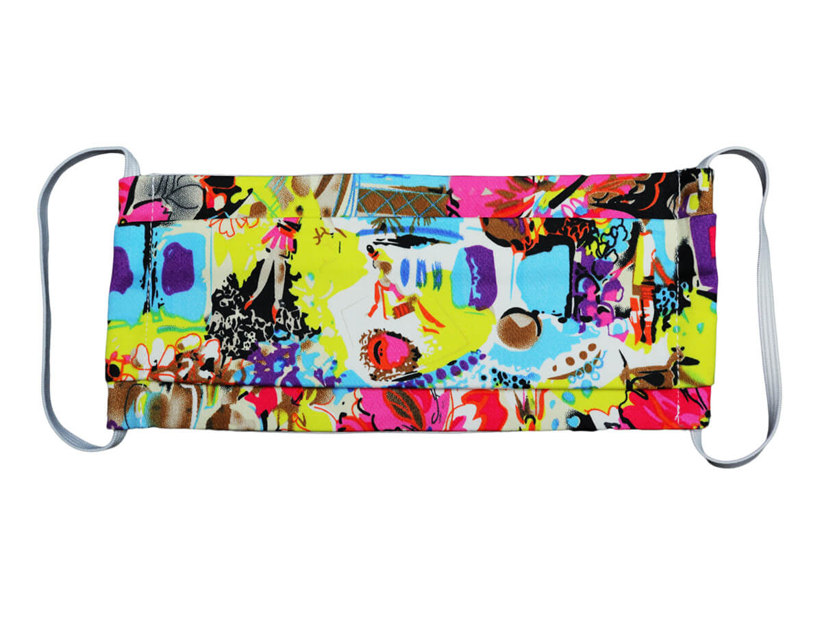 Bavlnené rúško- farebný obdĺžnik