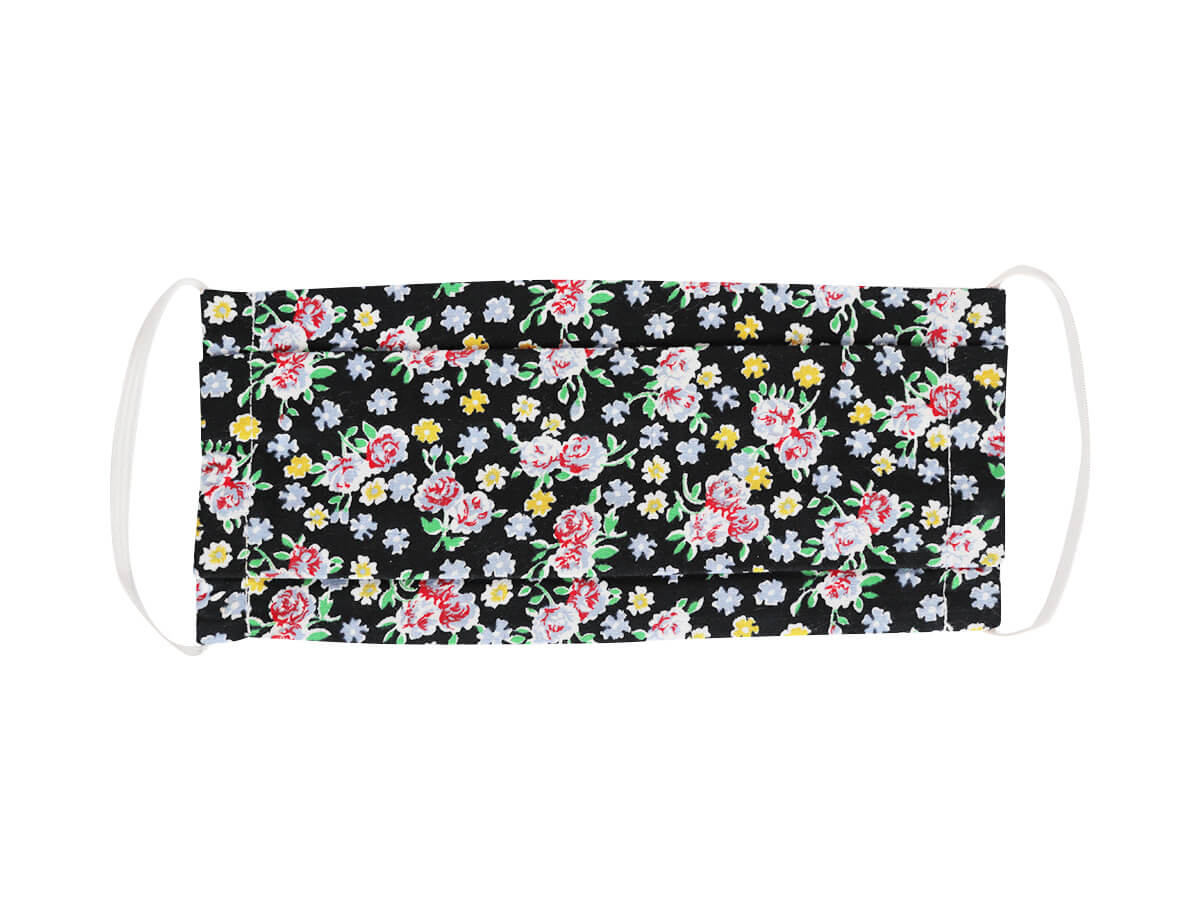 Bavlnené rúško- obdĺžnik kvietky