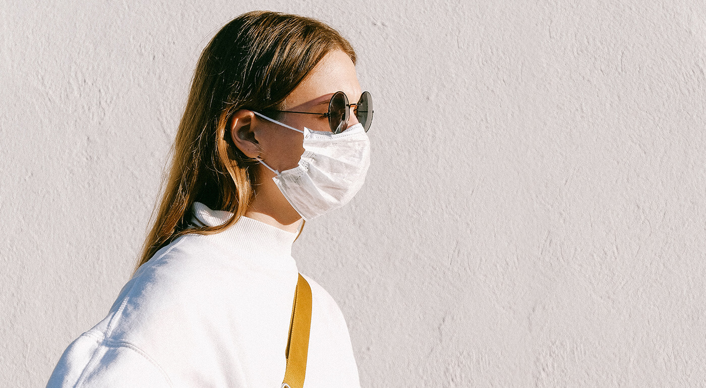 Rúška zo zdravotníckej bavlny do teplého počasia