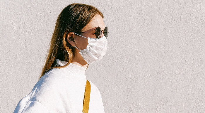 Rúška zo zdravotníckej bavlny do teplého počasia