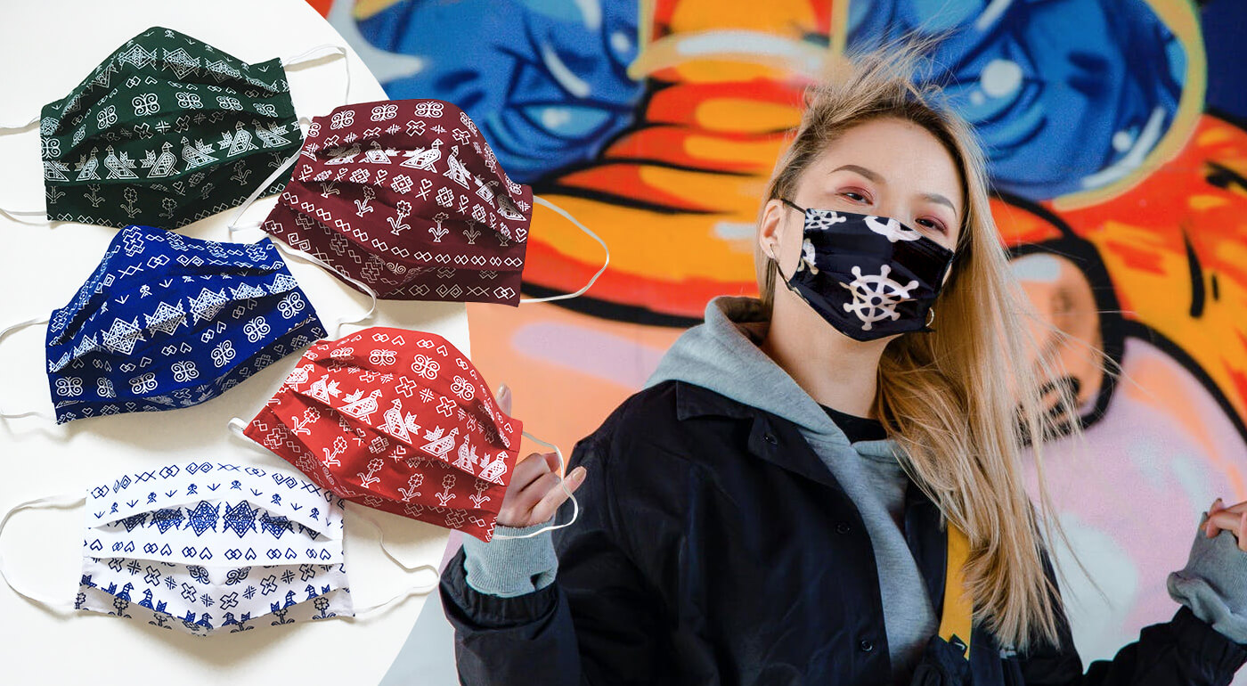 Veselé rúška s plieškom na nose