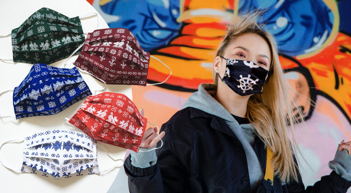 Veselé rúška s plieškom na nose