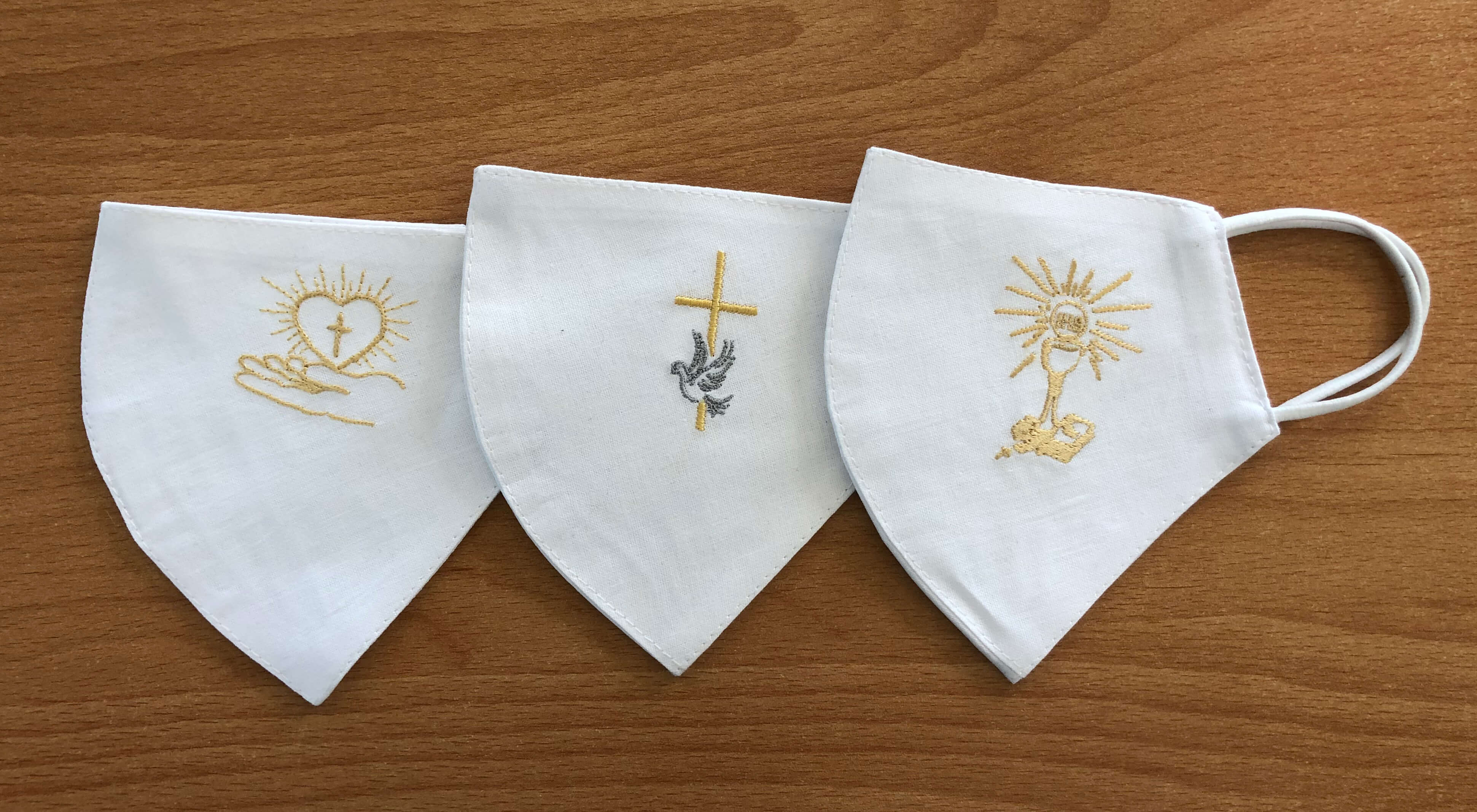 Rúška vhodné na 1. sväté prijímanie a birmovku