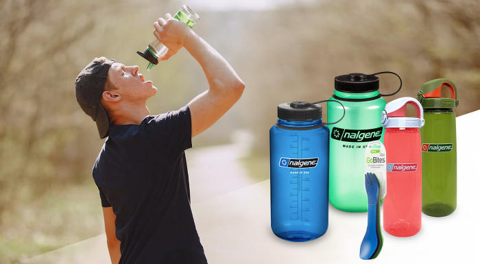 Turistické fľaše Nalgene a príbory HumanGear