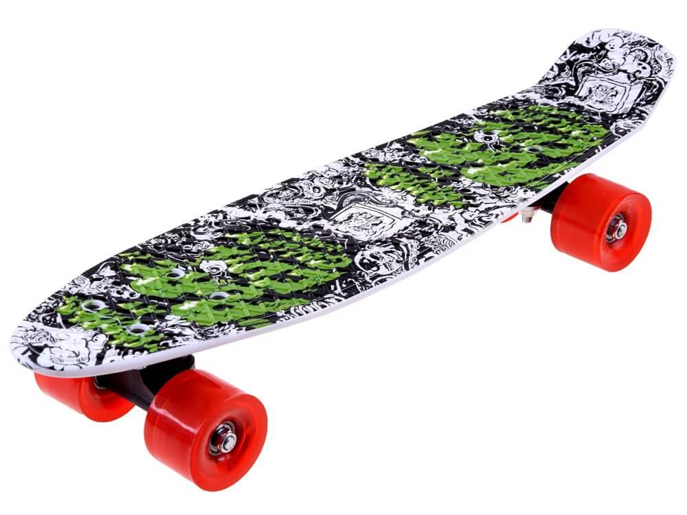 Detský pennyboard 55 cm - červené kolieska