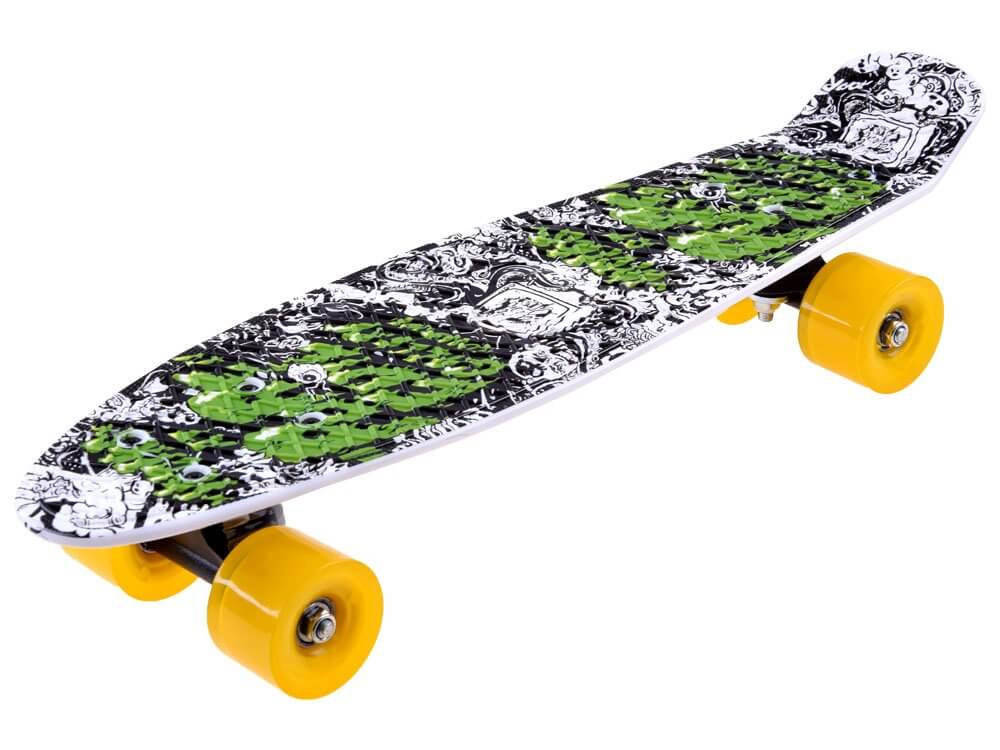 Detský pennyboard 55 cm - žlté kolieska