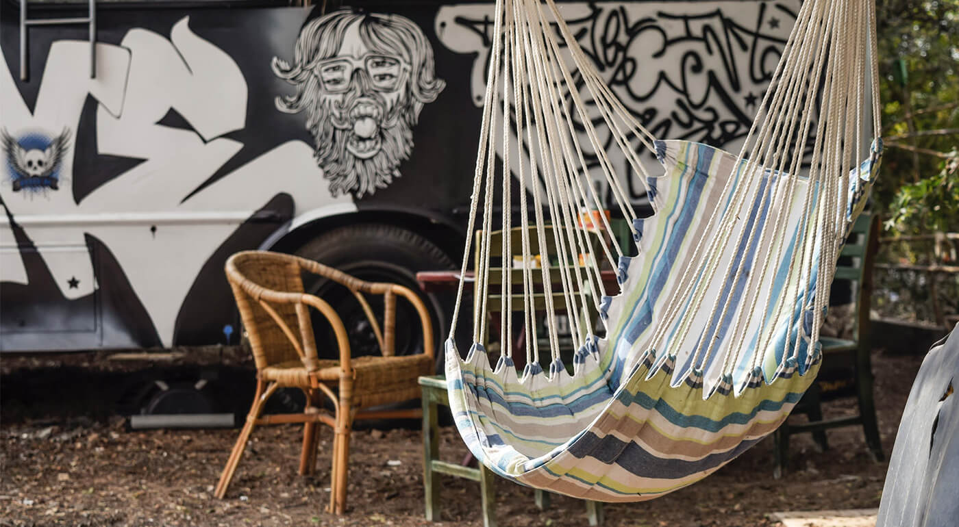 Sieťová hojdačka - hojdacie kreslo