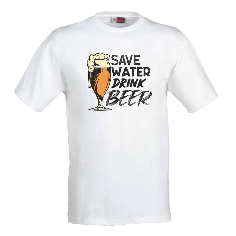 Pánske tričko Šetri vodu, pi pivo - veľkosť S