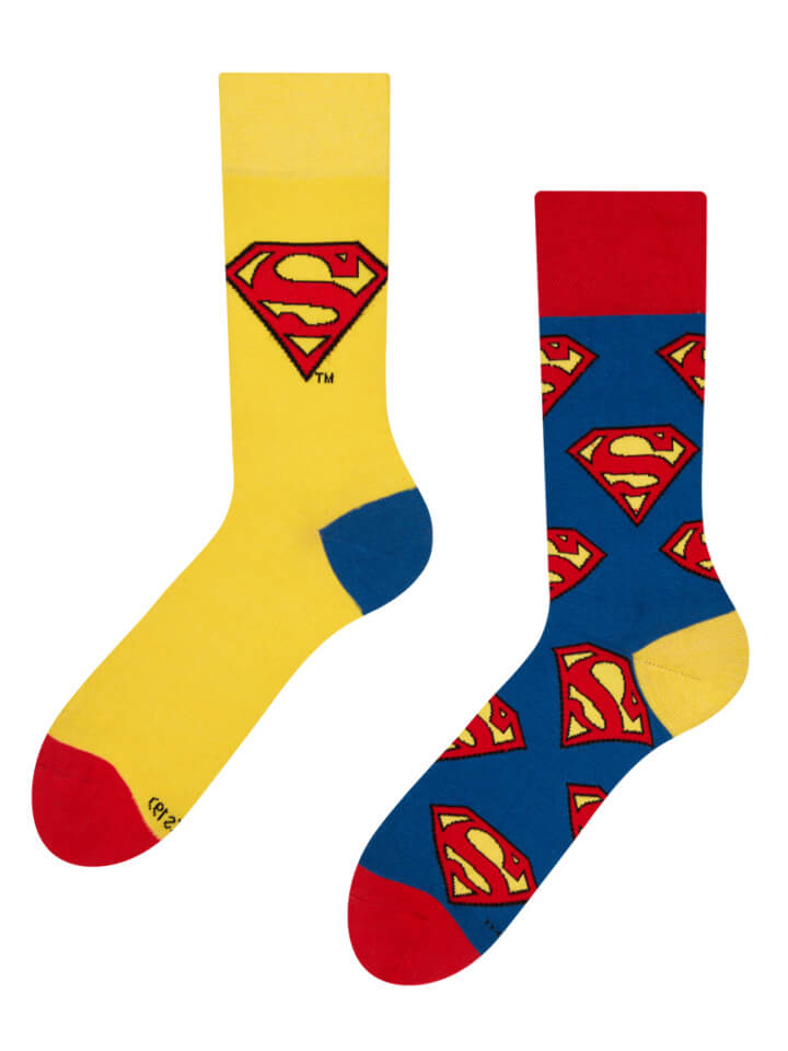 Good Mood ponožky Superman ™ Logo - veľkosť 35-38