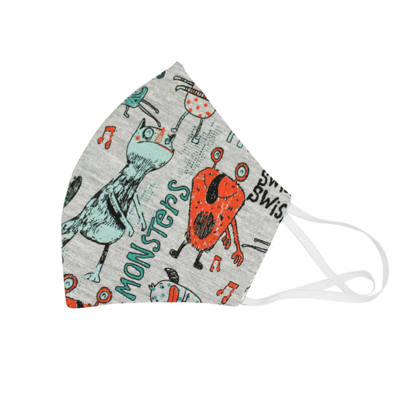 Detské bavlnené rúško - Príšerky (18x11 cm)