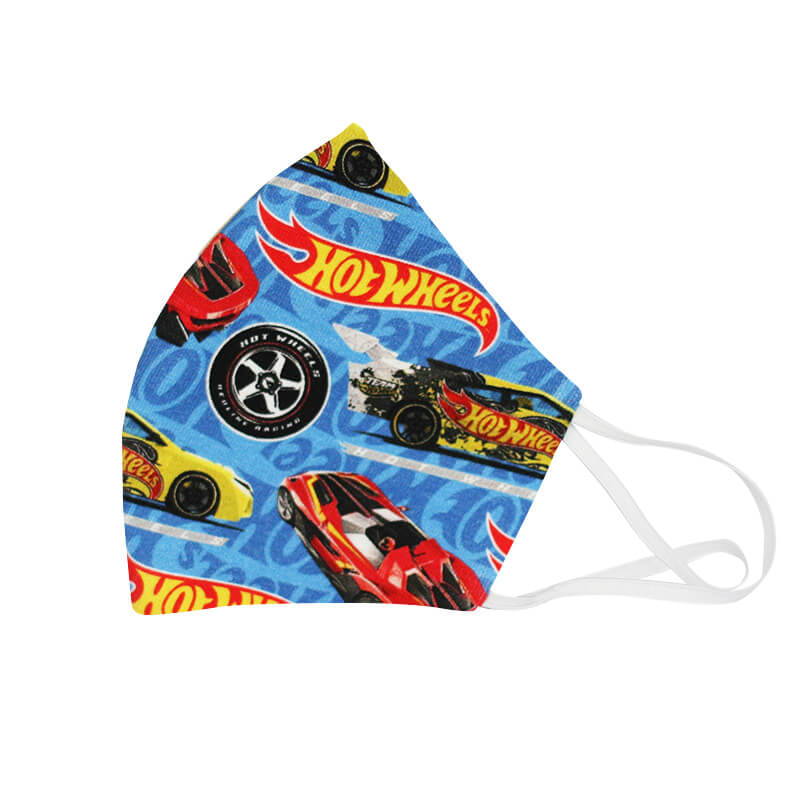 Detské bavlnené rúško - Hot Wheels (18x11 cm)