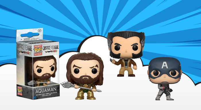 Kľúčenky s komiksovými postavičkami