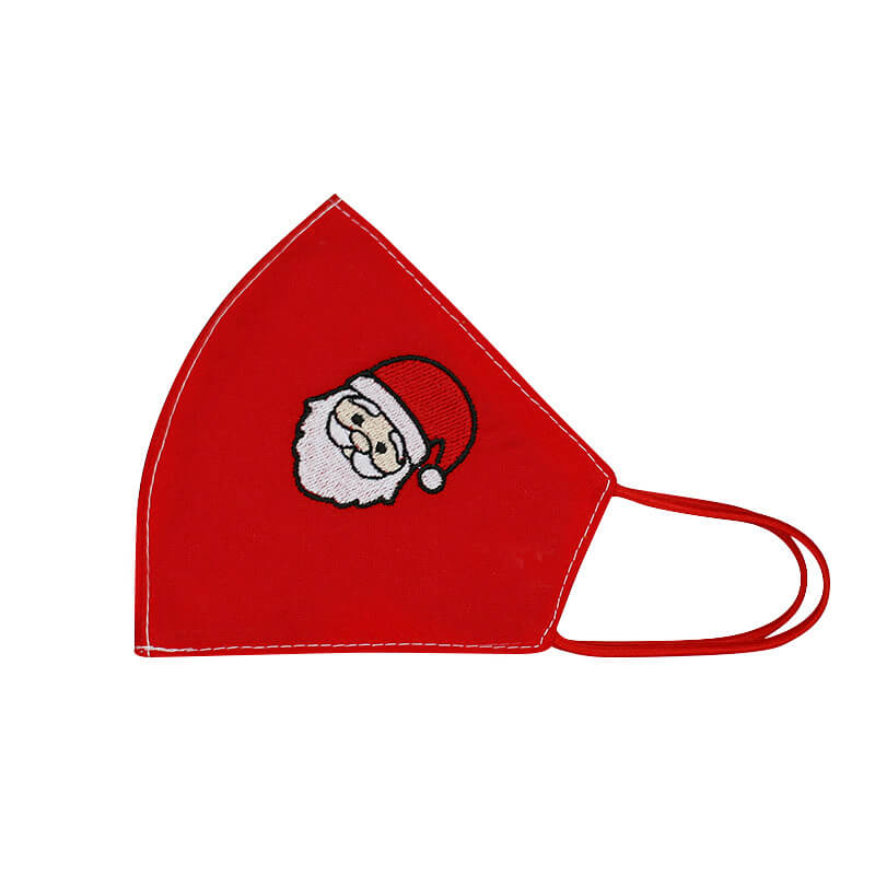 Bavlnené rúško Mikuláš dámske - červené