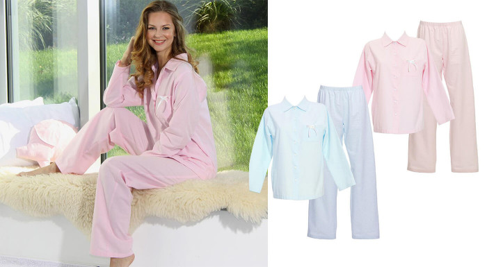 Dlhé dámske pyžamo z organickej bavlny