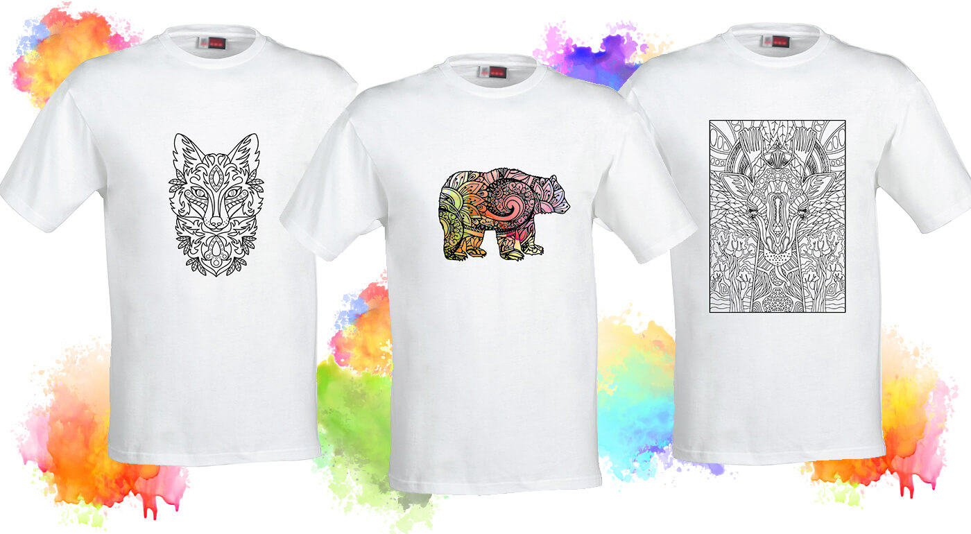 Pánske a dámske tričká Omaľovánky