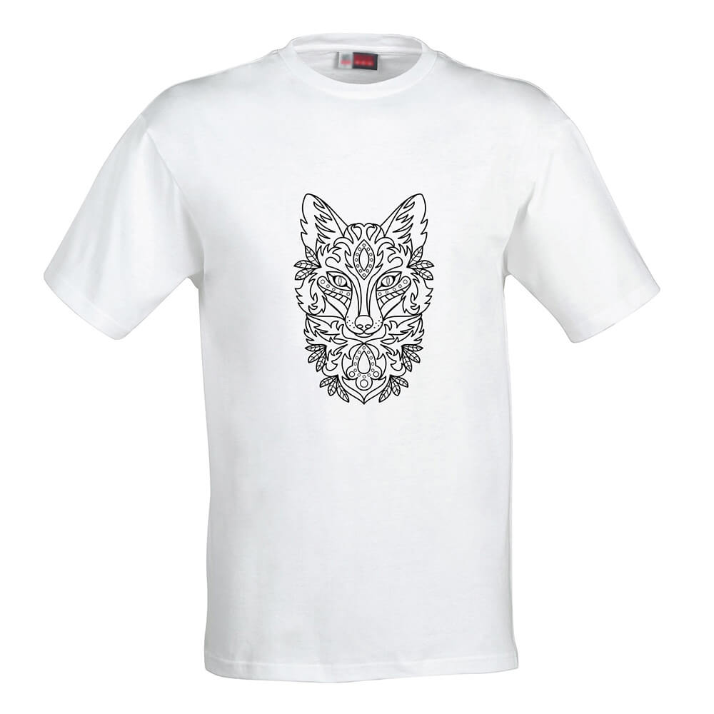 Pánske tričko Omaľovánka - Líška, veľkosť S