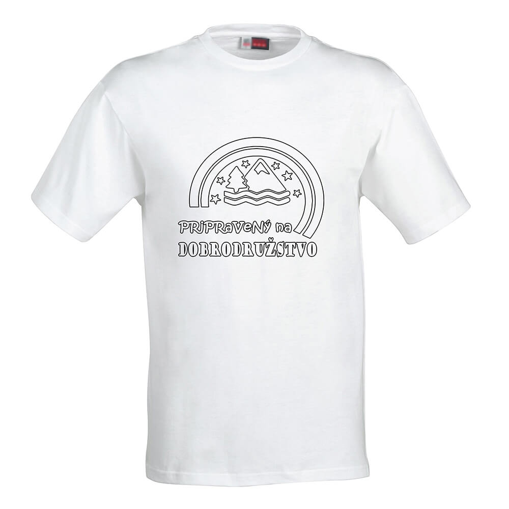 Pánske tričko Omaľovánka - Pripravený na dobrodružstvo, veľkosť S