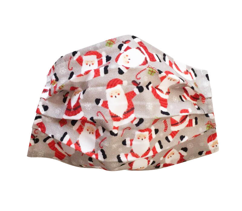 Bavlnené vianočné rúško s Mikulášom