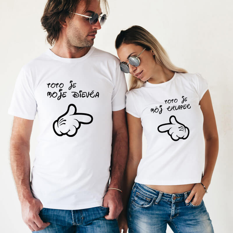 Dámske a pánske tričko - Toto je moje dievča a môj chlapec, veľkosť S,M,L,XL,XXL