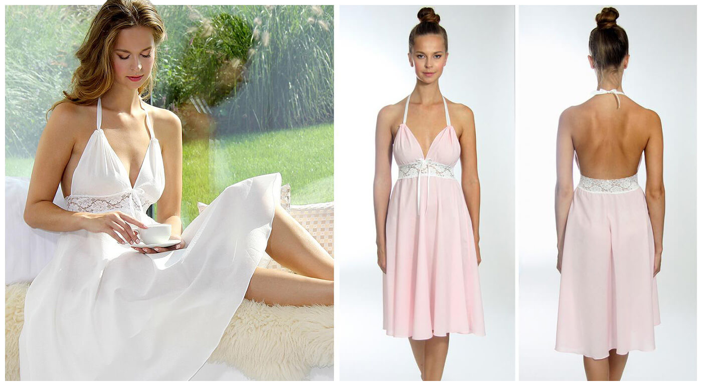 Nočné košele Lilly pre dámy z organickej bavlny