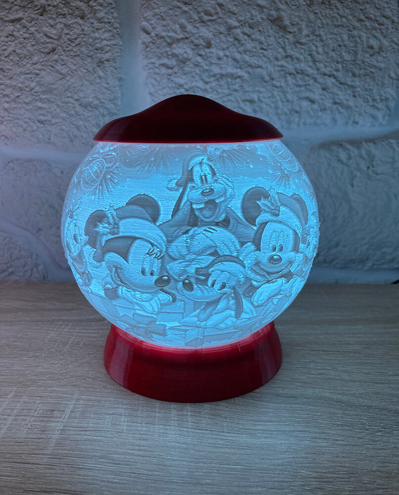 Rozprávková 3D lampa - Mickey Mouse