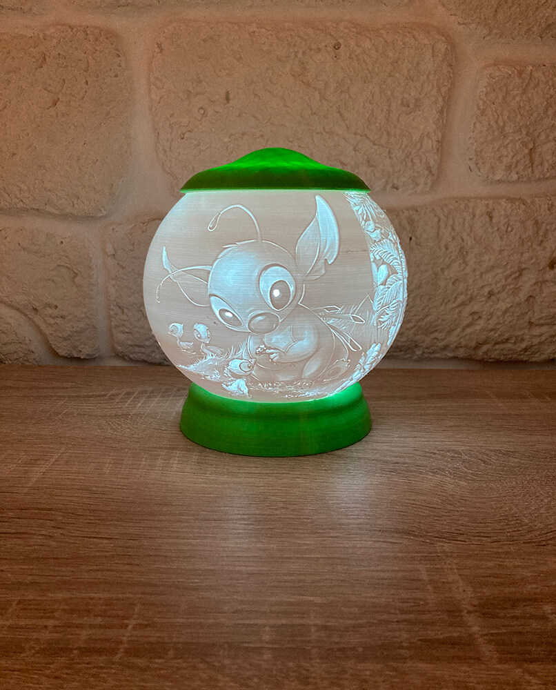 Rozprávková 3D lampa - Stitch