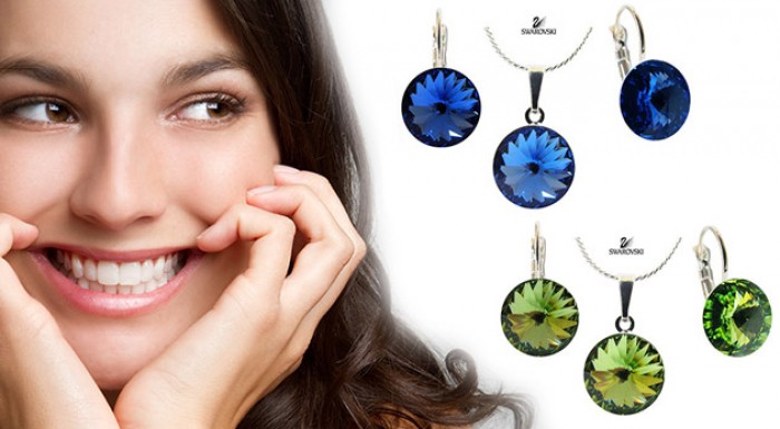 Najžiadanejší dvojdielny set Swarovski Rivolky. Elegantná sada v 13 rôznych farbách.