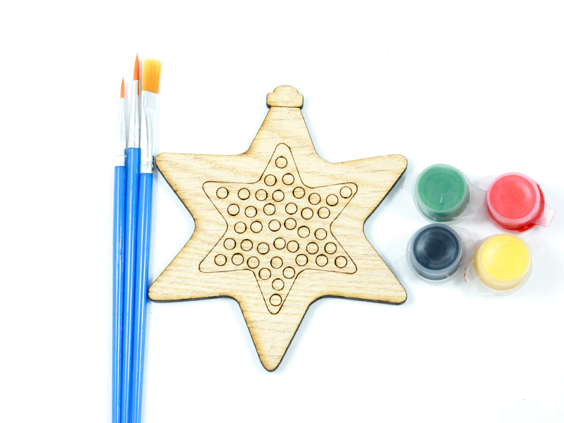 MAĽKA - maľovaná ozdôbka - Sada Retro