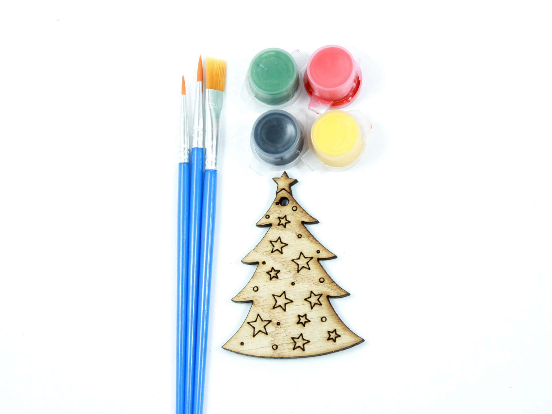 MAĽKA - maľovaná ozdôbka - Sada Stromčeky