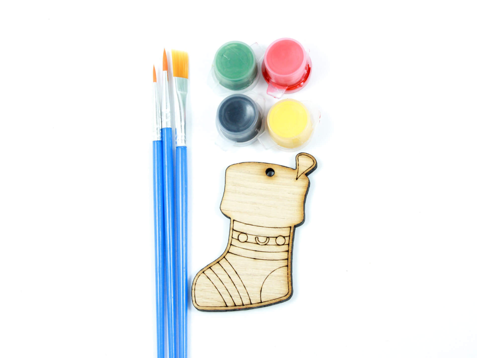 MAĽKA - maľovaná ozdôbka - Sada Čižmičky