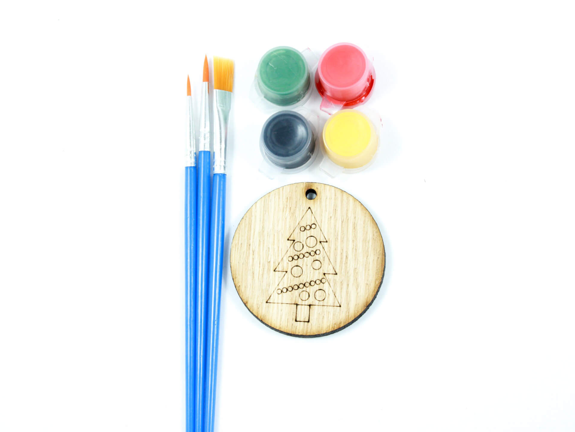 MAĽKA - maľovaná ozdôbka - Sada Veselé kolieska