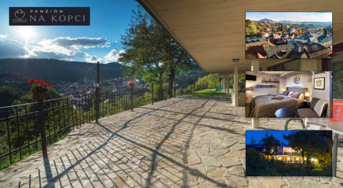 Banská Štiavnica ako na dlani v Penzióne na Kopci