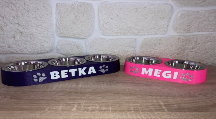 Miska s menom pre psíkov a mačky