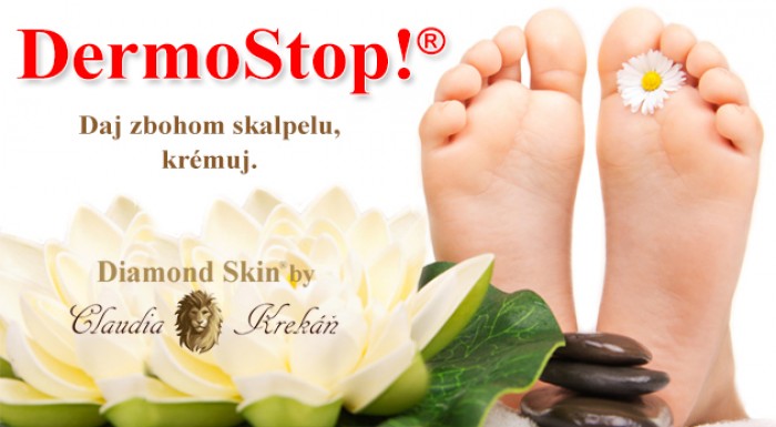 Krásna pokožka nahej nôžky! DermoStop!® - krém na odstránenie zhrubnutej kože na chodidlách.