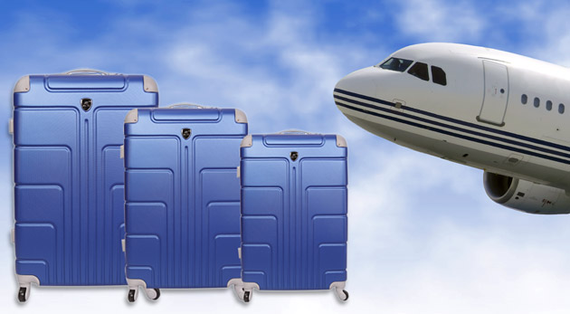 Sada cestovných kufrov na kolieskach. Ideálny pomocník na dovolenku či služobnú cestu.