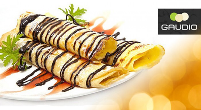Skočte si na sladké palacinky s jablkami, karamelom a šľahačkou do Gaudia.