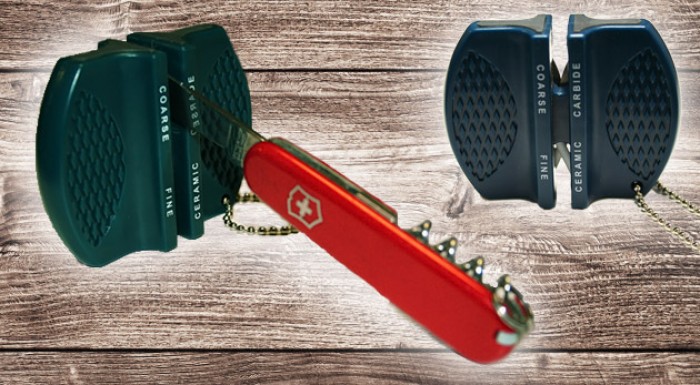 Kvalitná a odolná brúska na všetky druhy nožov. Skvelá pomôcka do kuchyne či prírody.