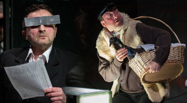 Avantgardné divadelné predstavenie Proces Procesu Procesom inšpirované románom Franza Kafku.