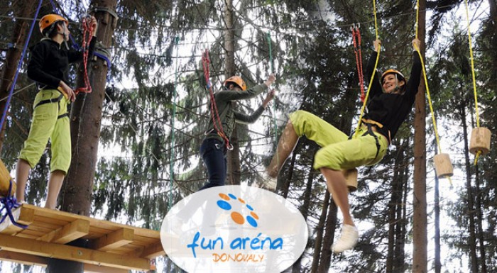 Fun Aréna Donovaly - dobrodružstvo, zábava a adrenalín v jednom z najväčších lanových centier.