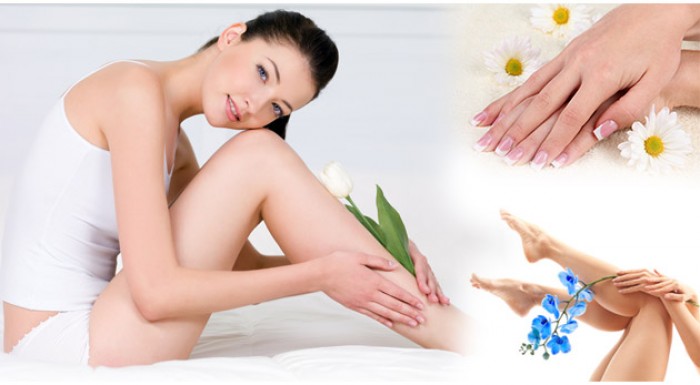 Prístrojová lymfodrenáž a parafínový zábal rúk.